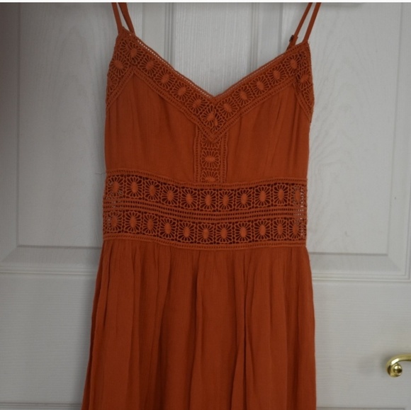 burnt orange sundress